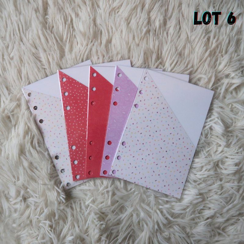 Lots de 5 enveloppes budget