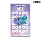 Trackers défi 5€ plastifiés / A6