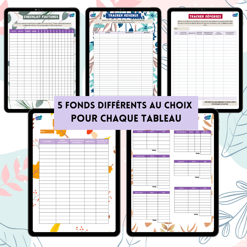 Budget planner : 15 trackers + 20 pages de conseils budget