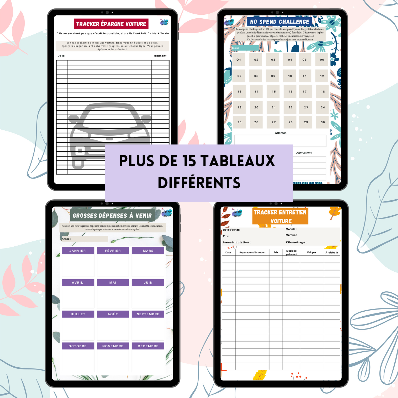 Carnet De Budget Portable Avec Feuilles Dépenses - Planificateur Financier Hebdomadaire 82 Feuilles